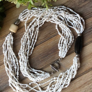 SILPADA Jewelry - Retired ~ Bamboo Coral & Seed Bead Multi-Strand Necklace