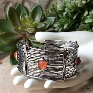 SILPADA Schmuck - Im Ruhestand ~ Kirschkristall & Sterling Silber Gliederarmband