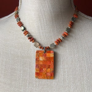 SILPADA Schmuck - Im Ruhestand ~ Schwamm Koralle & Sterling Silber Halskette