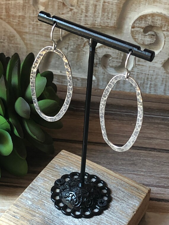 Silpada hammered shop hoop earrings