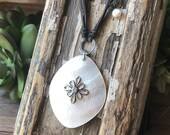 SILPADA Jewelry - Retired ~ Shell & Sterling Silver 'GRACE NOTES' Cord Necklace