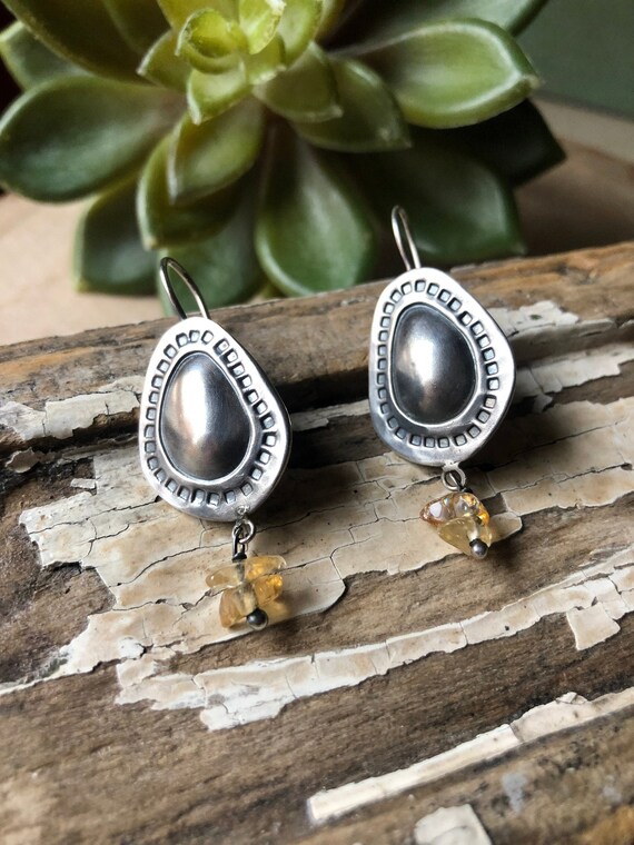 SILPADA Jewelry - Retired ~ Citrine & Sterling Silver Earrings