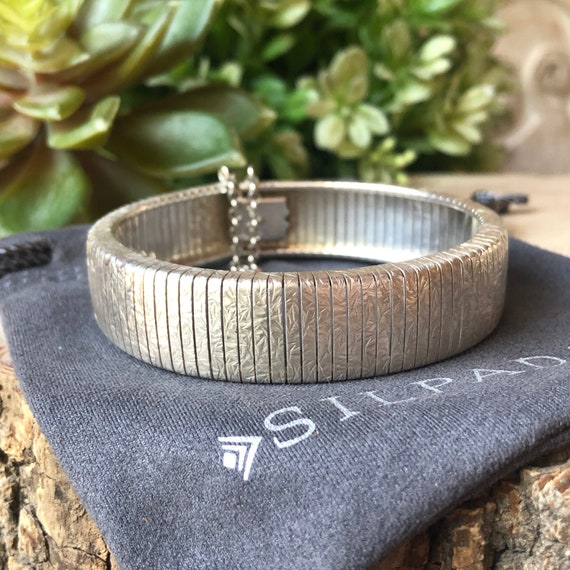 SILPADA Jewelry - Retired ~ Sterling Silver 'COLOSSEUM' Flex Bangle Bracelet