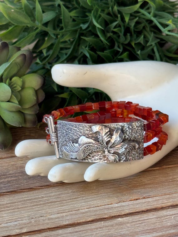 SILPADA Jewelry - Retired - Carnelian & Sterling Silver Toggle Bracelet
