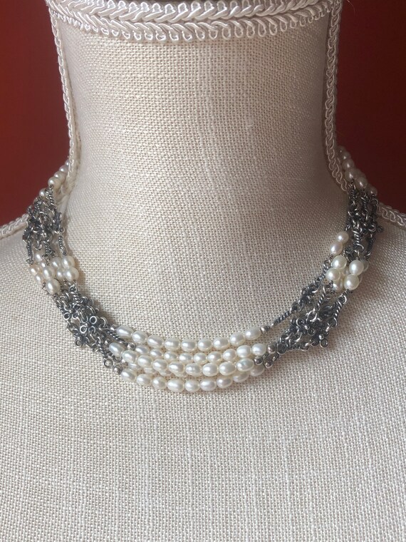SILPADA Jewelry Retired Freshwater Pearl Sterling Silver Multi