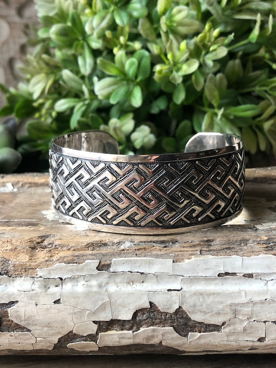 SILPADA Jewelry - Retired ~ Sterling Silver Aztec Cuff Bracelet