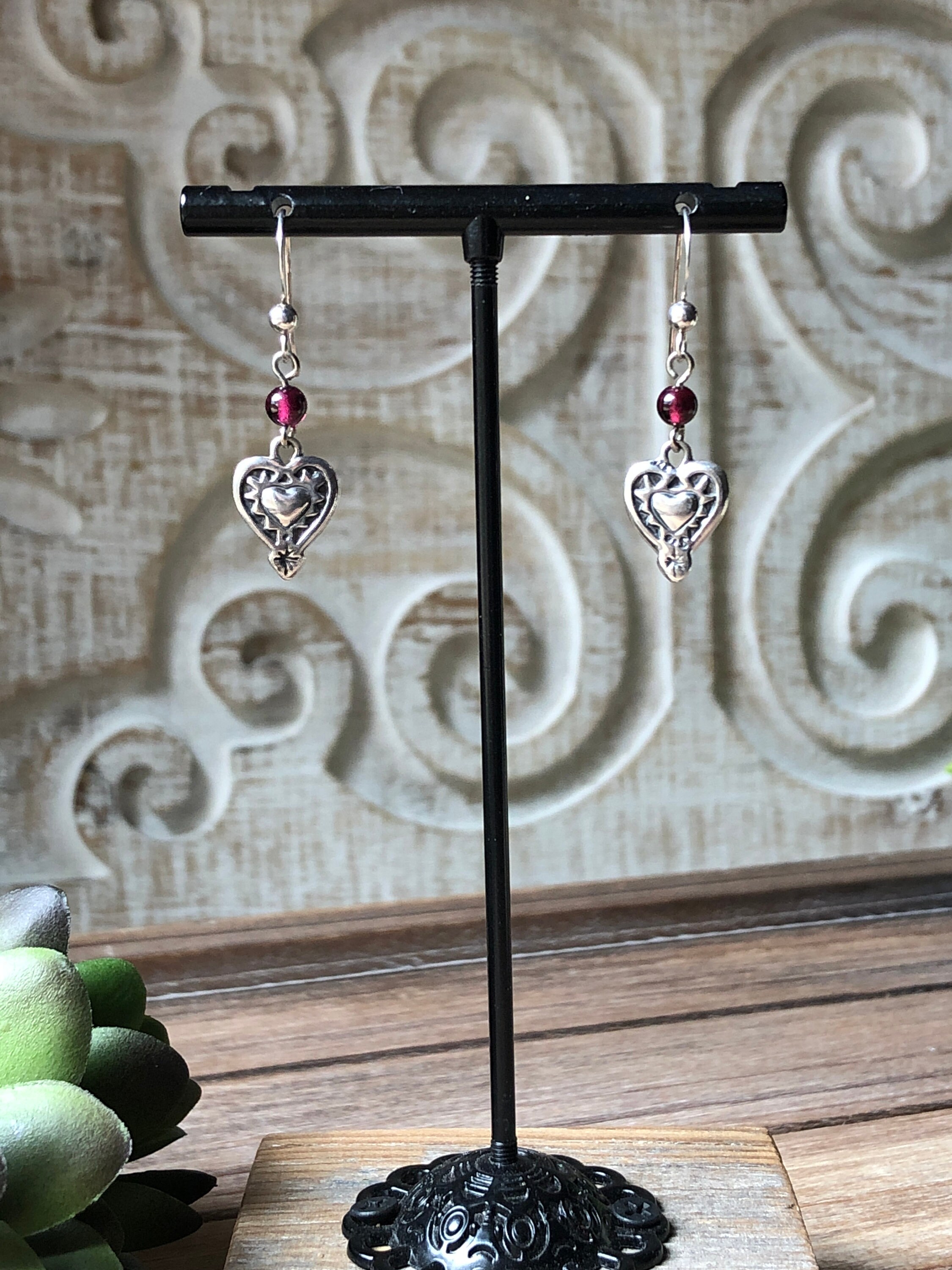 Silpada garnet earrings deals
