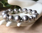 SILPADA Jewelry - Retired ~ Oxidized Sterling Silver 'ATMOSPHERIC' Bead Stretch Bracelet