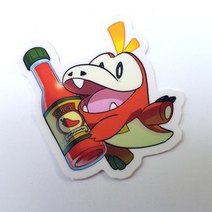 Fuecoco & Hot Sauce - Gen 9 Starters, 2&quot; stickers