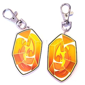 Piedra de fuego - 2.5&quot; Acrílico amuleto