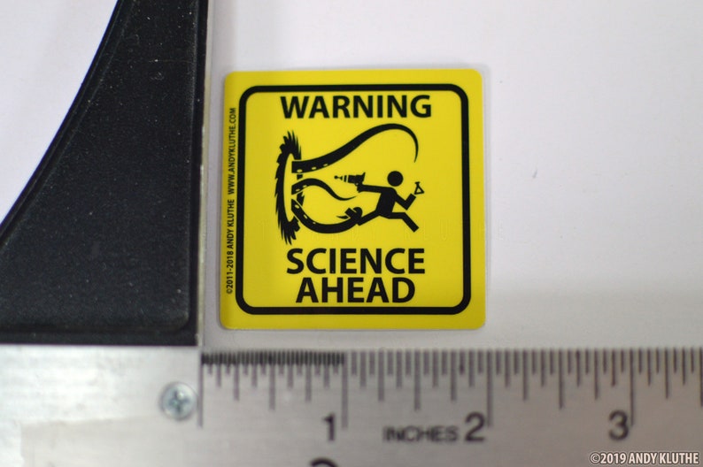 Science Rover Warning Label WARNING Science Ahead - 2