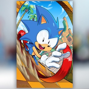 Blue Blur Print
