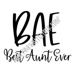 BAE Meilleure tante jamais SVG
