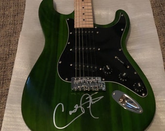 CARLOS SANTANA  autographed signed full size GUITAR