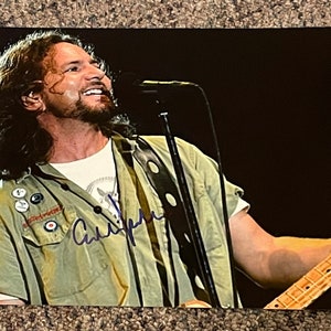EDDIE VEDDER Pearl Jam handsignierte SIGNIERTE 8x10 Foto