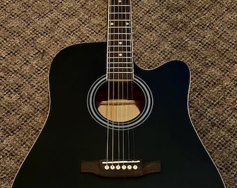 GEORGE STRAIT signed AUTOGRAPHED full size Guitar ( rare black )