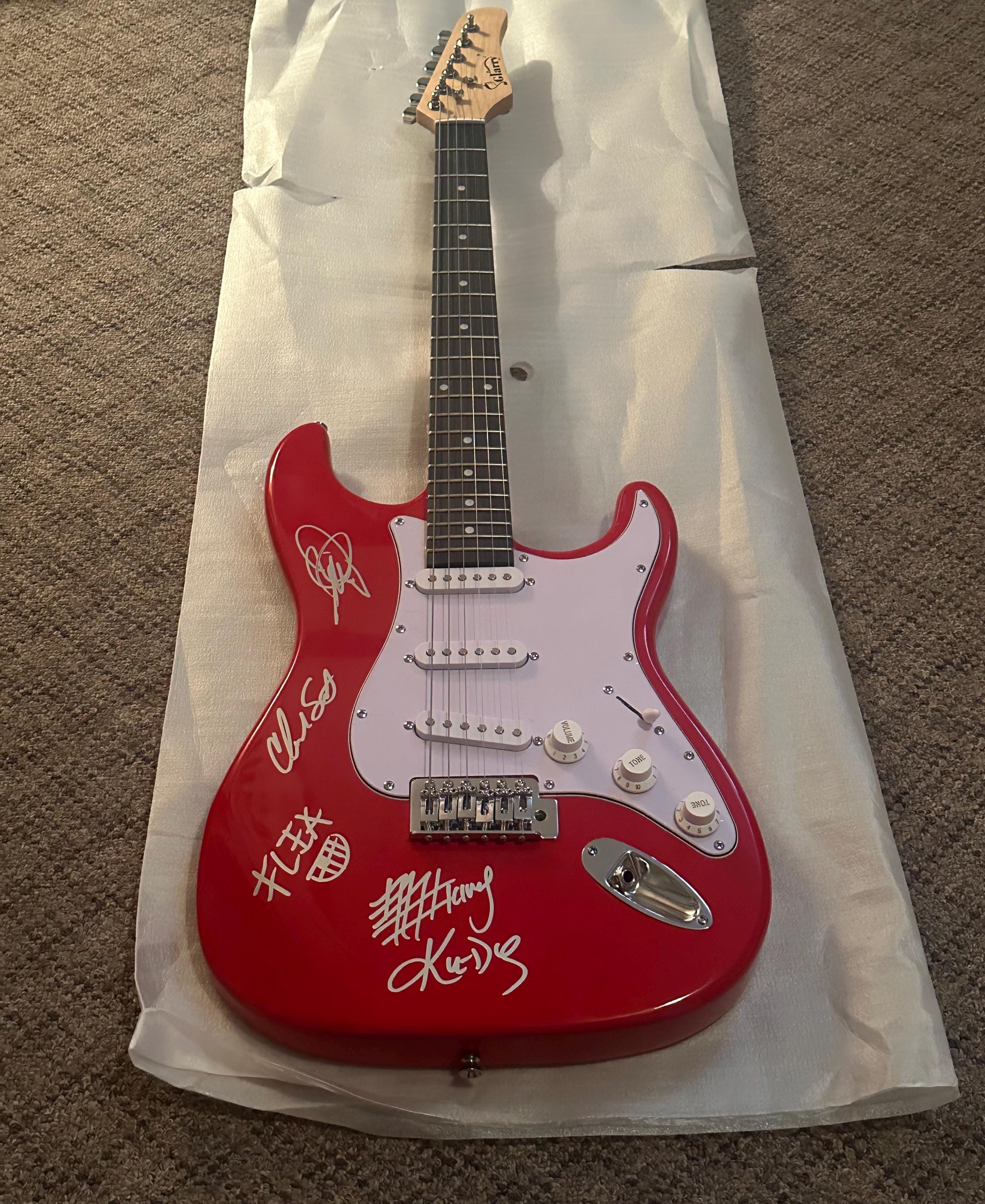 Red Hot Chili Peppers Signed AUTOGRAPHED Full Size GUITAR - Etsy