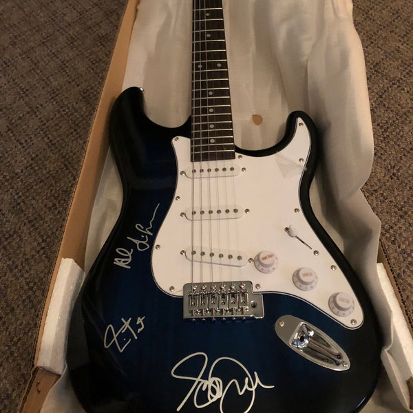 RUSH  autographed signed full size GUITAR