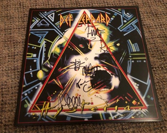 DEF LEPPARD autographed SIGNED #1 record vinyl