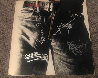ROLLING STONES firmó AUTOGRAPHED #1 disco de vinilo