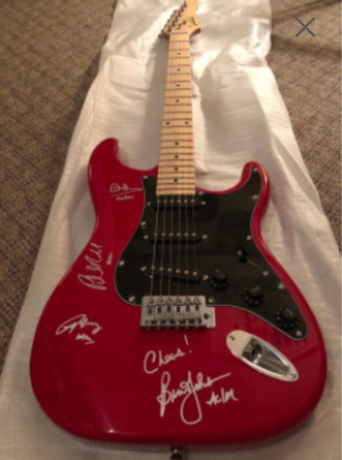 AC/DC Rare AUTOGRAPHED Signed Full Size Guitar - Etsy