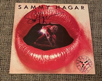 SAMMY HAGAR Van Halen autografiado en vinilo FIRMADO #1