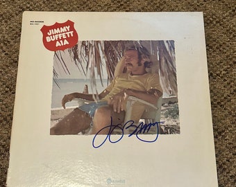 JIMMY BUFFETT  autographed  #1  record vinyl