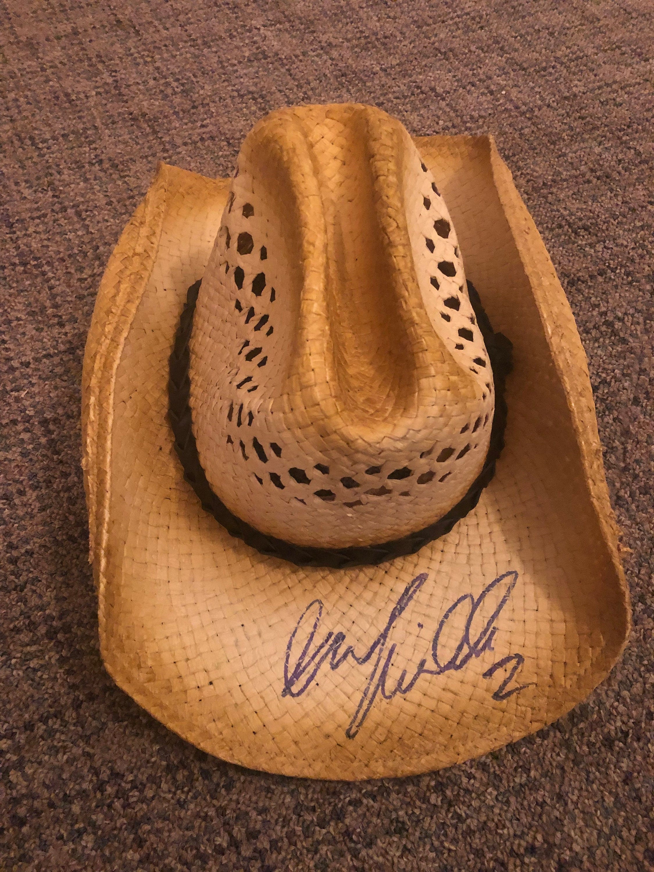 HANK WILLIAMS Jr Signed AUTOGRAPHED Full Size Hat Etsy