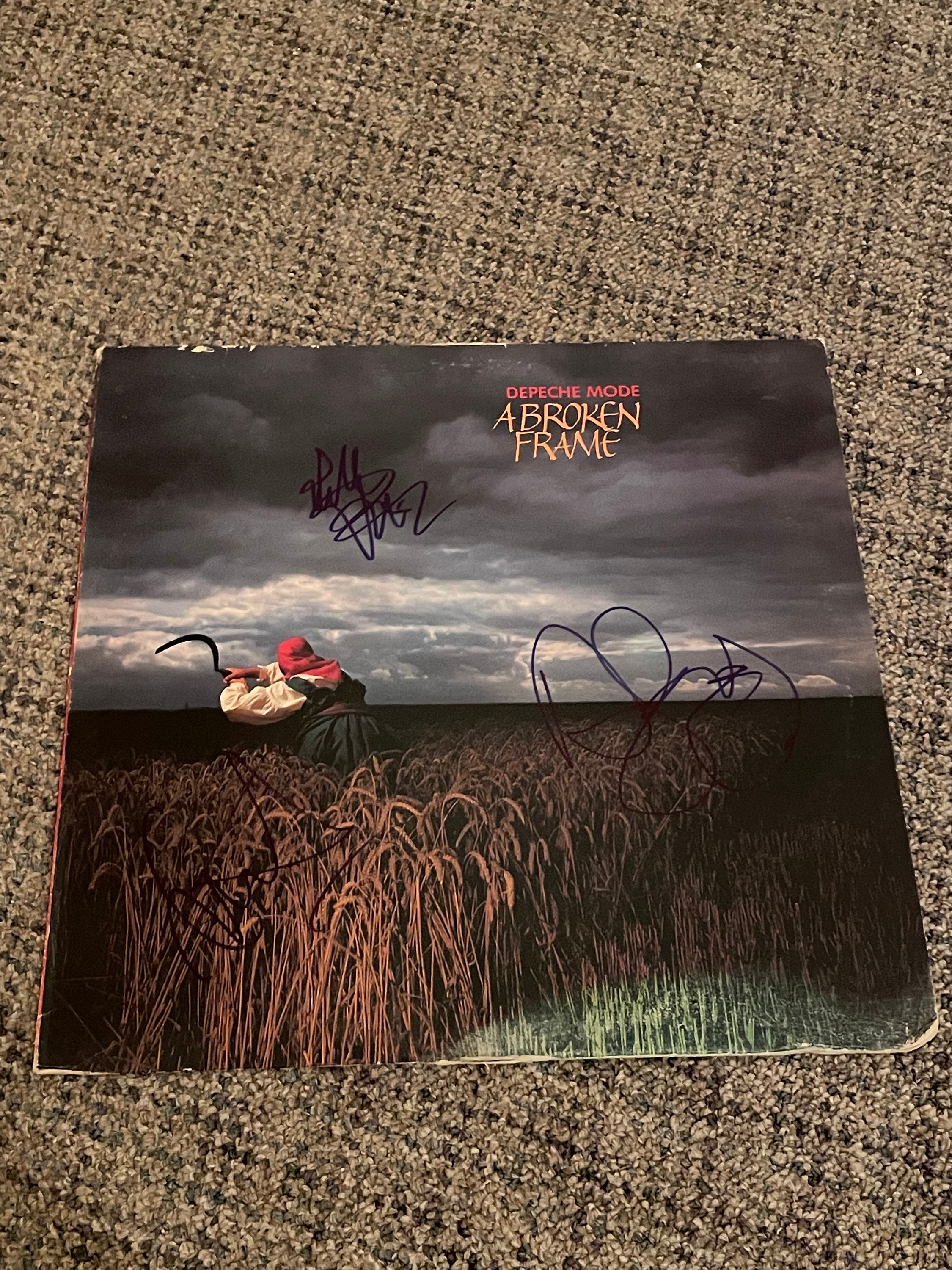 DEPECHE MODE Autographed Signed 1 Record Vinyl -  Israel