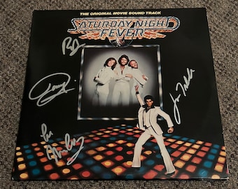 BEE GEES ジョン・トラボルタ 直筆サイン入り #1 レコード ビニール