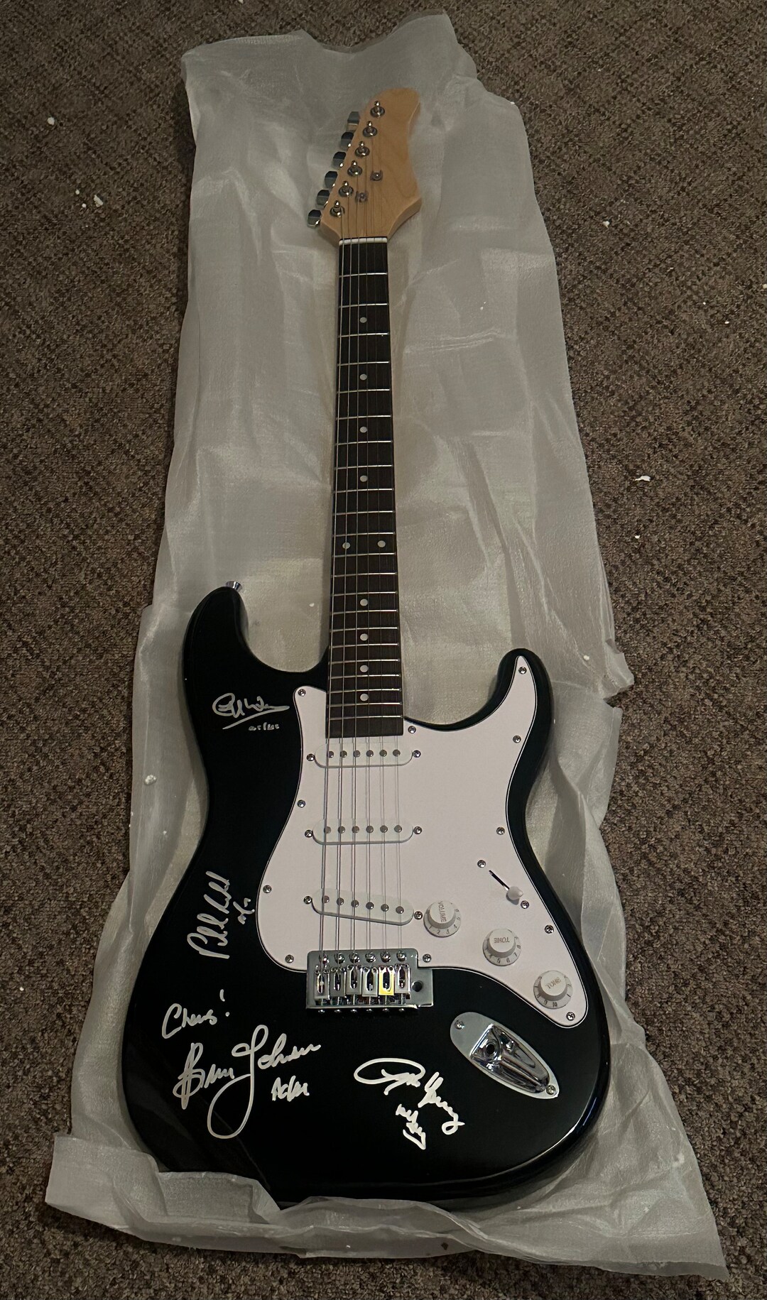 AC/DC All 4 Original AUTOGRAPHED Signed Full Size Guitar - Etsy