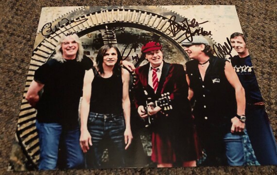 AC/DC signed AUTOGRAPHED 8x10 photo | Etsy
