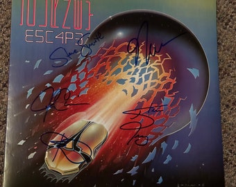 JOURNEY  autographed SIGNED #1 RECORD vinyl  W/ Steve Perry
