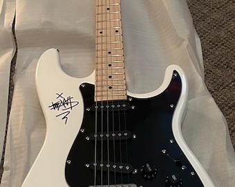 BLINK 182  autographed signed full size GUITAR