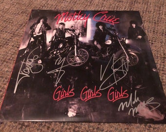 MOTLEY CRUE autographed SIGNED #1 record vinyl