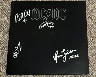 AC/DC  signed  AUTOGRAPHED # 1 Record