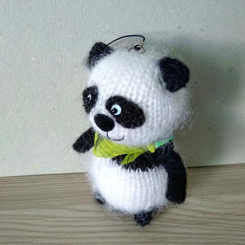 High quality knitted panda bear!