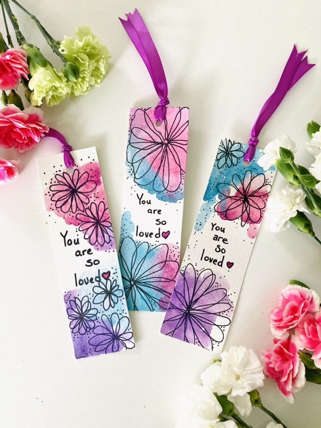 you-are-so-loved-hand-painted-watercolor-bookmark-etsy