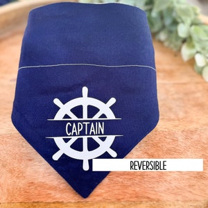 Captain Bandana, First  Dog Bandana, Summer Bandana, Boat Bandana, Nautical Bandana