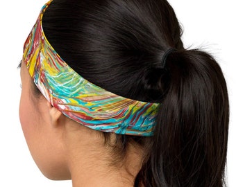 Headband, Yoga Headband, Exercise Headband, Running Headband, Fashion Headband, Gifts for Her, Gifts for Mom, Gifts For Women, Art Inspired