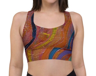 Sports Bra, Yoga Top, Double Layered, Exercise Bra, Thinklink into Your Coloressence