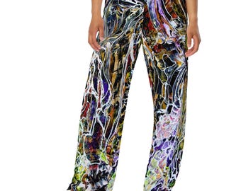 Lounge Pants, Art: Night Illuminations, Pajamas, Loungers, Elastic Waist, Sweats, Drawstring, Pockets, Unisex
