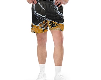 Men's Mesh Shorts, Athletic Wear, Gym Shorts Men, Breathable Workout Shorts, Running Shorts, Casual Summer Shorts, Snow in Autumn