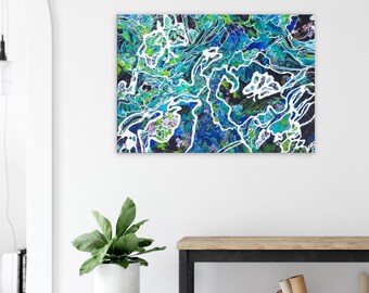 Canvas Fine Art Prints:  Pathways - Abstract Art - Wall Decor