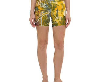 Women's Summer Shorts, Yoga, Biking, Exercise, Body Flattering, High Waistband, Soft, Wanderers in a Strange Land