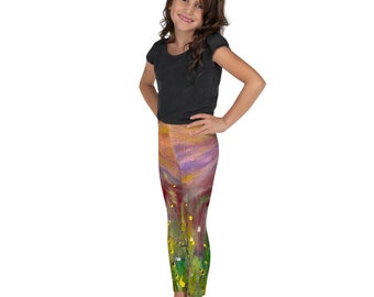 Kids Leggings, Leggings For Girls, Leggings For Boys, Fun Leggings, Kids Clothing, Graphic Leggings, Printed Leggings, Art: Fields of Yellow