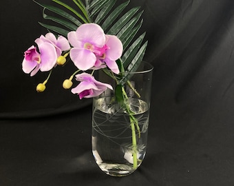 Classic Vintage Cut Crystal Floral Vase, Circa 1982