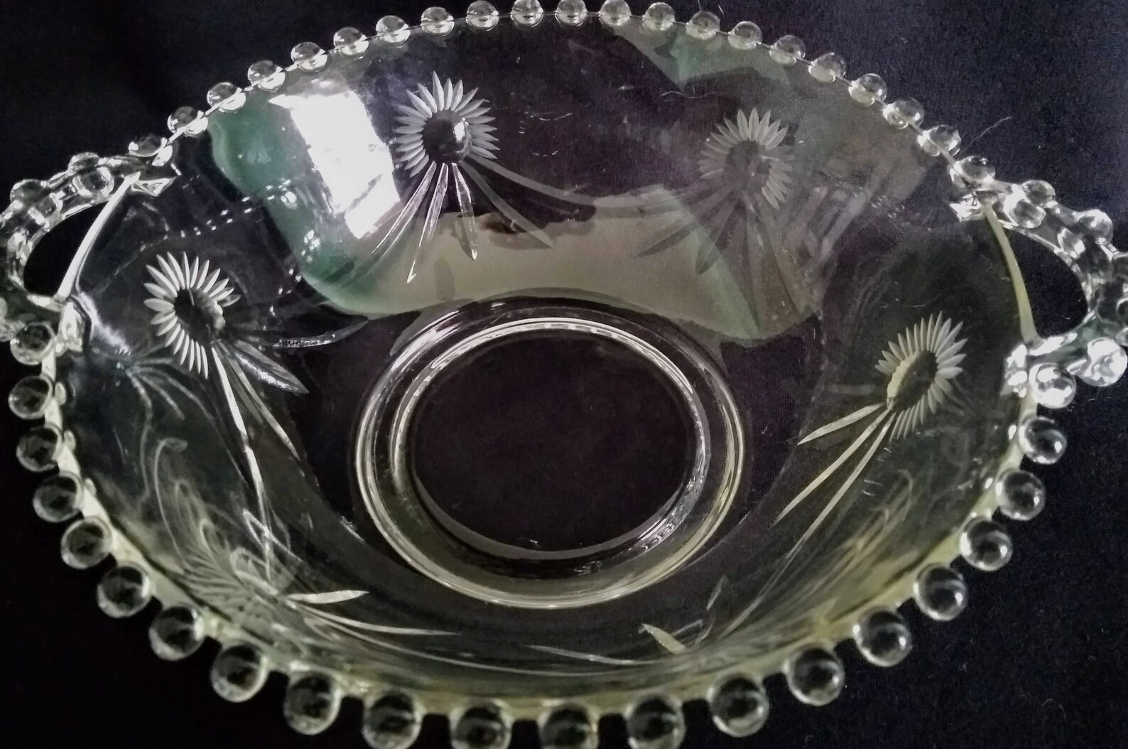 Imperial Candlewick Glass Cut Crystal Serving Bowls CIRCA Etsy