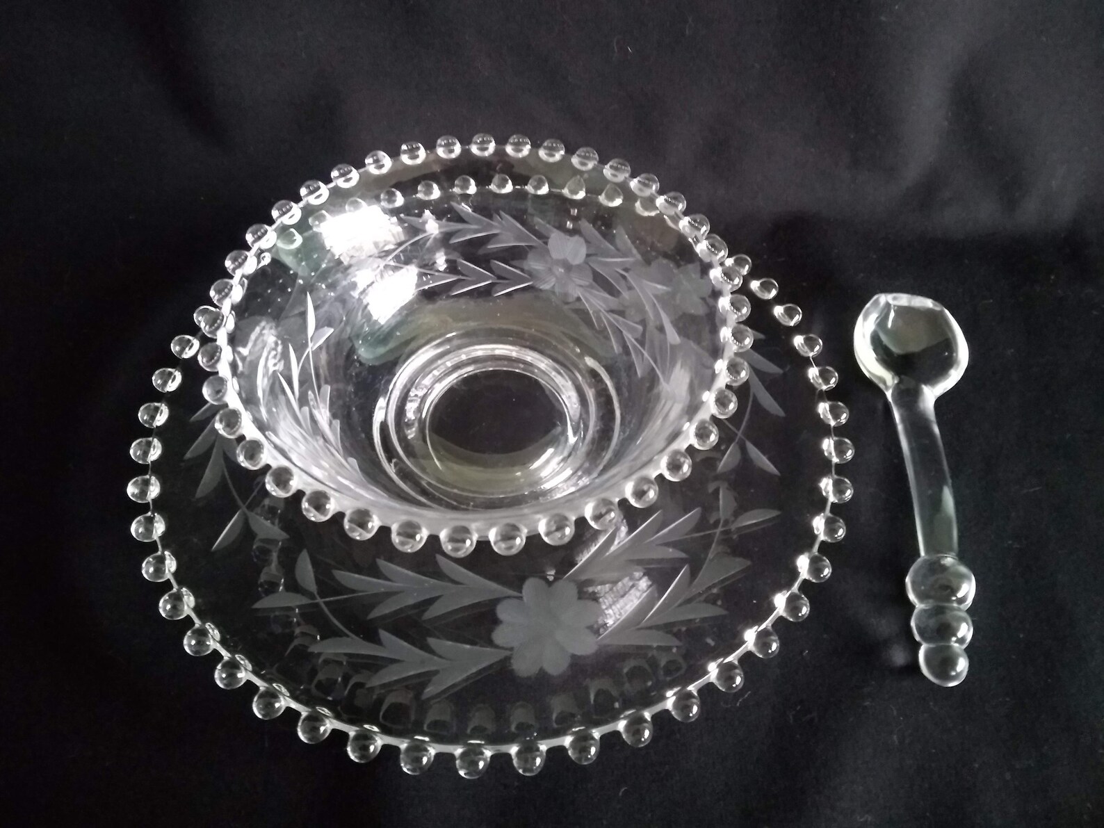 Imperial Candlewick Glass Cut Crystal Serving Bowls CIRCA Etsy