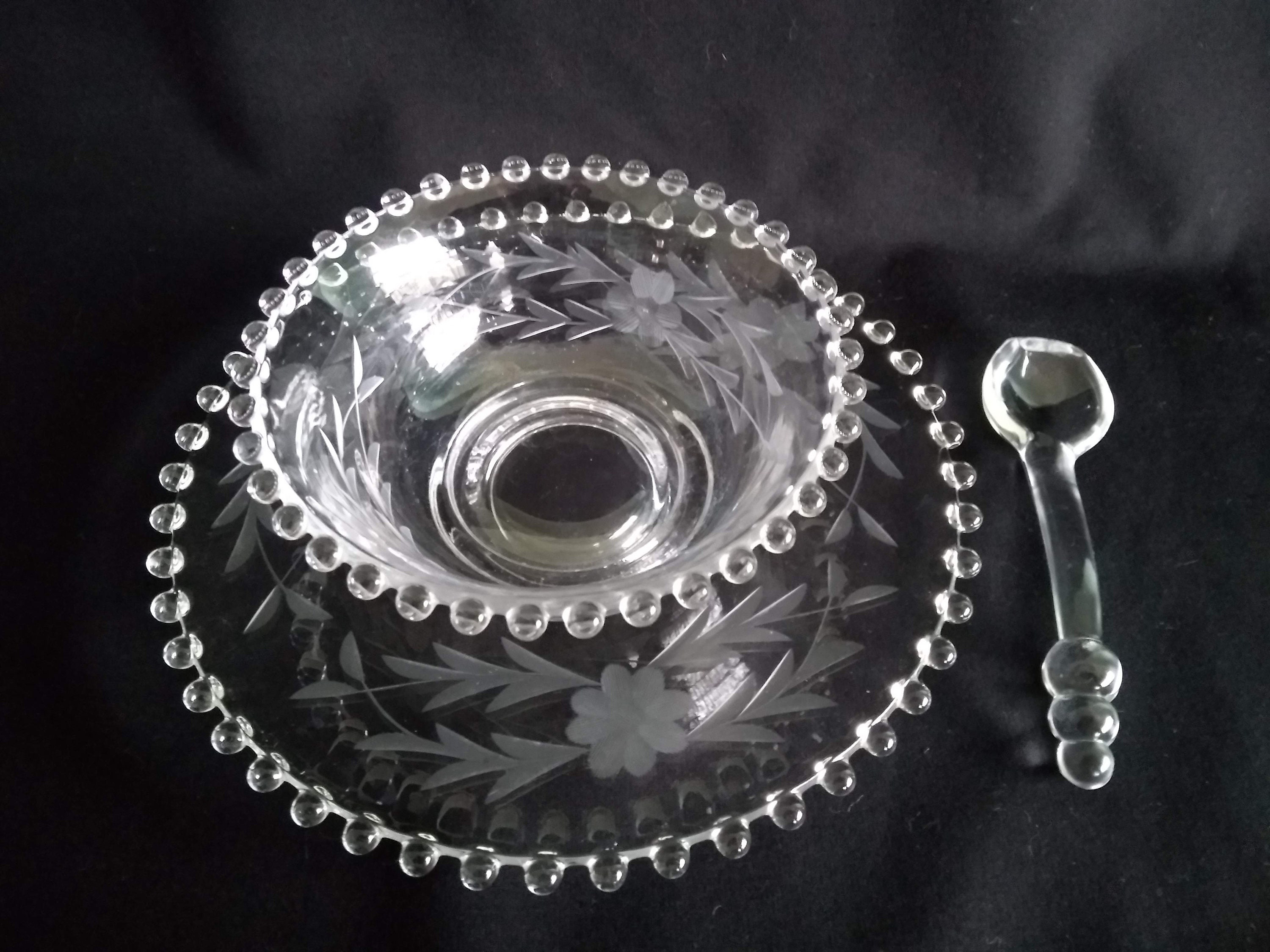 Imperial Candlewick Glass Cut Crystal Serving Bowls CIRCA Etsy
